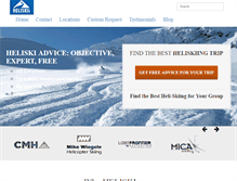 Tablet Screenshot of heliski.com